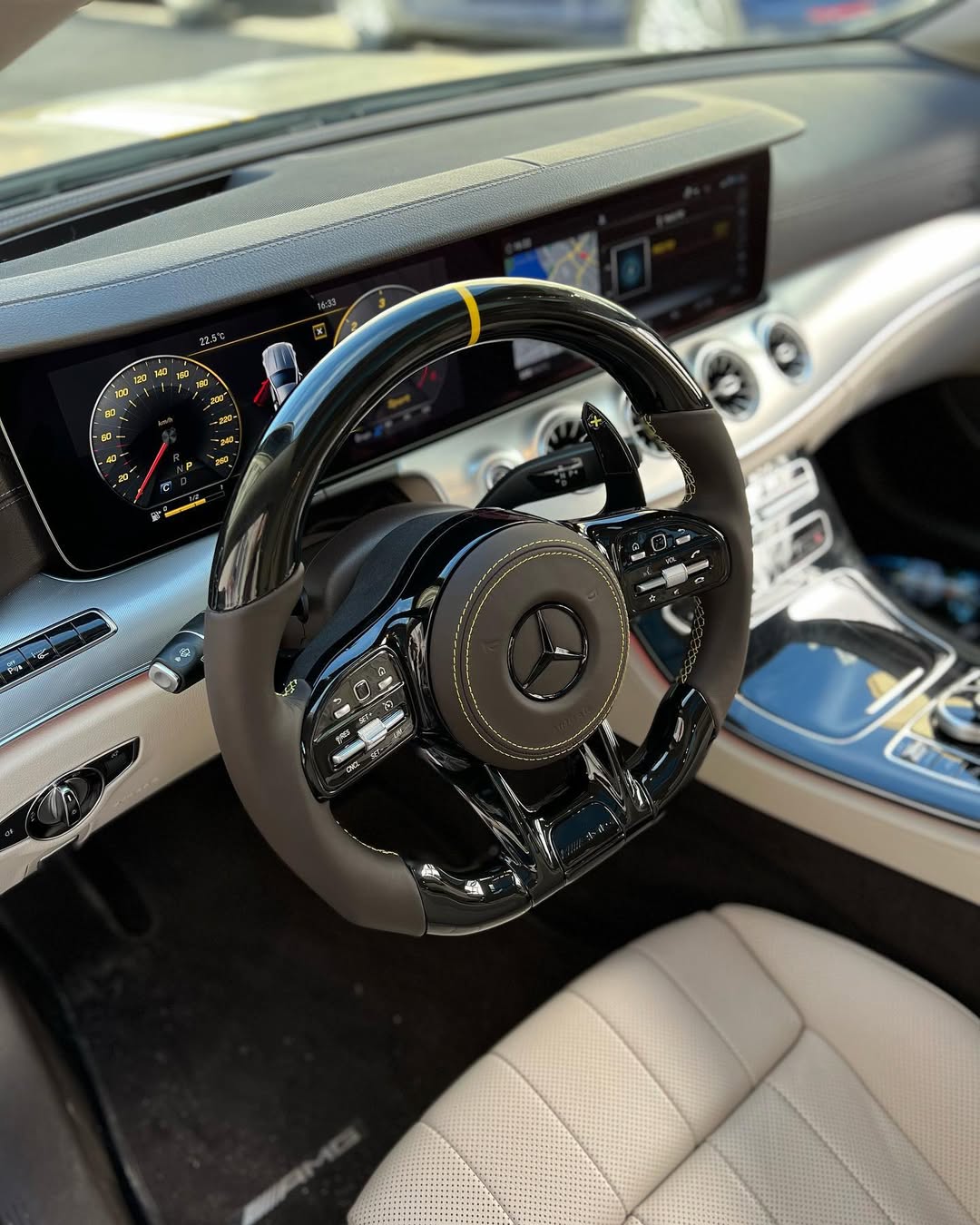 Mercedes custom steering wheel