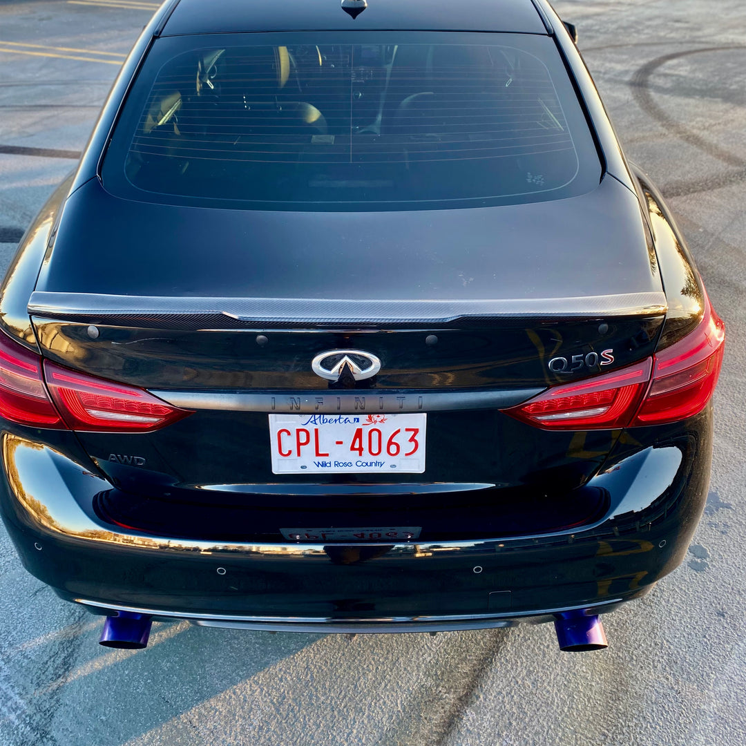 INFINITI Q50 PSM TRUNK SPOILER GENUINE CARBON FIBER