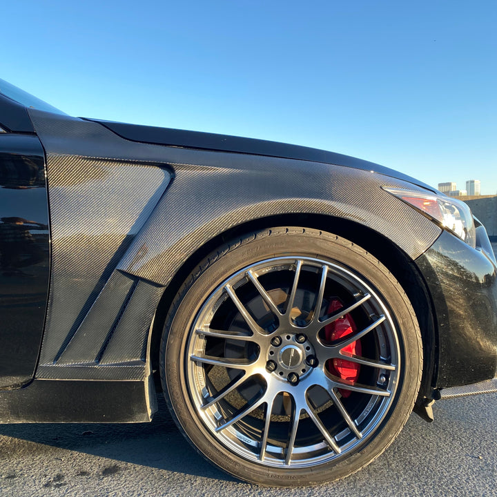 INFINITI Q50 VENTED FENDERS GENUINE CARBON FIBER ADF-V1 STYLE