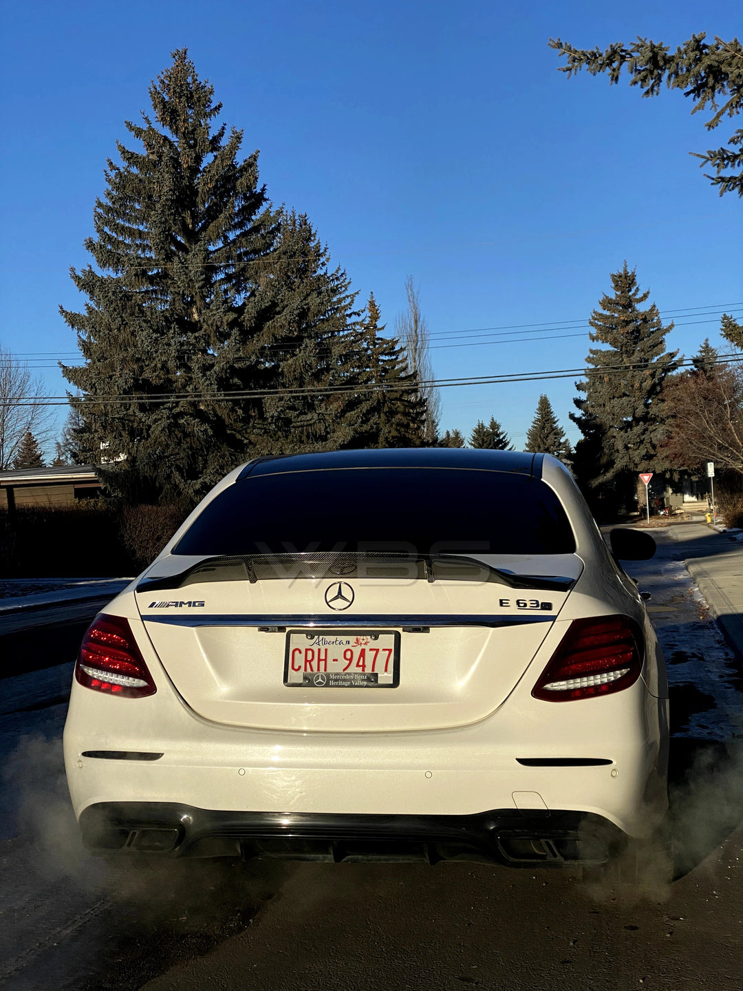 MERCEDES W213 E63/ E CLASS TRUNK SPOILER  R STYLE GENUIN CARBON FIBER