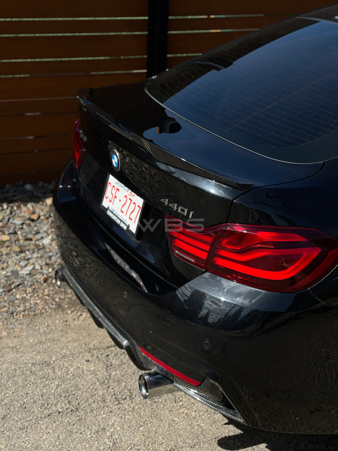 BMW 4 SERIES M4 STYLE TRUNK SPOILER GENUINE CARBON FIBER F32 F33 F36
