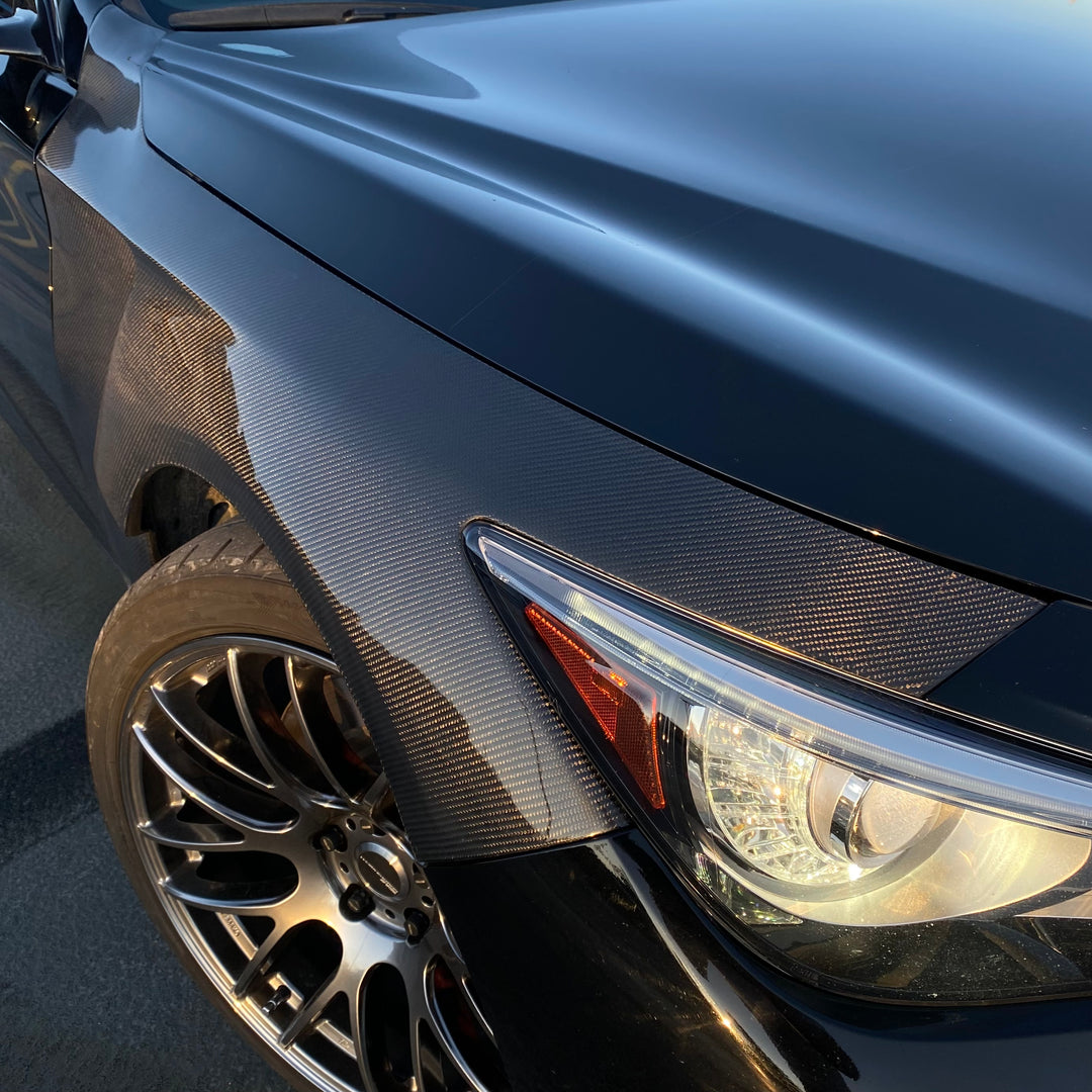 INFINITI Q50 VENTED FENDERS GENUINE CARBON FIBER ADF-V1 STYLE