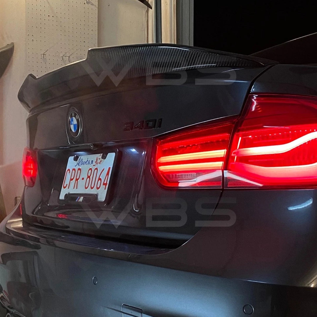 BMW 3-SERIES F30 PSM TRUNK SPOILER GENUINE CARBON FIBER