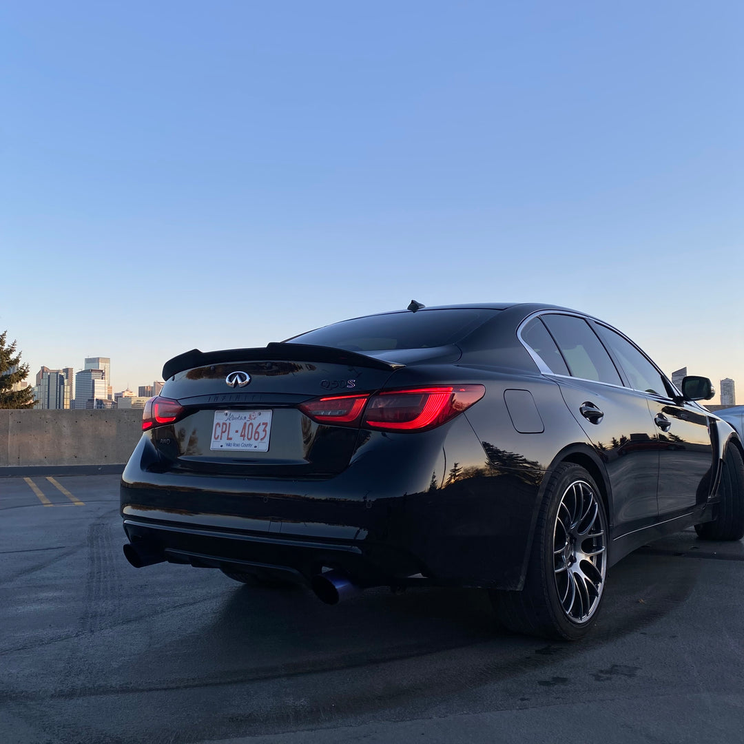 INFINITI Q50 PSM TRUNK SPOILER GENUINE CARBON FIBER