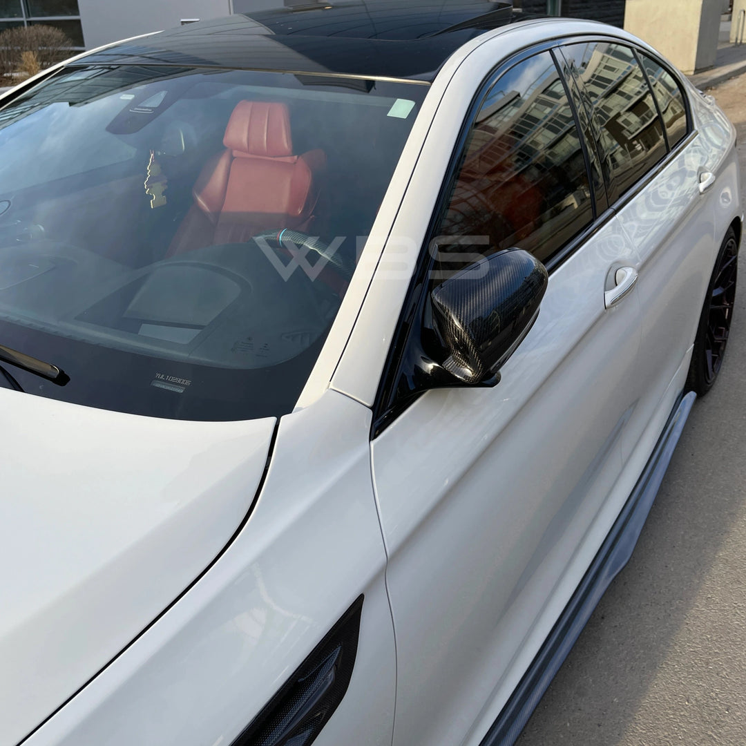 BMW M5 F10 GENUINE CARBON FIBER MIRROR CAPS OEM REPLACEMENT