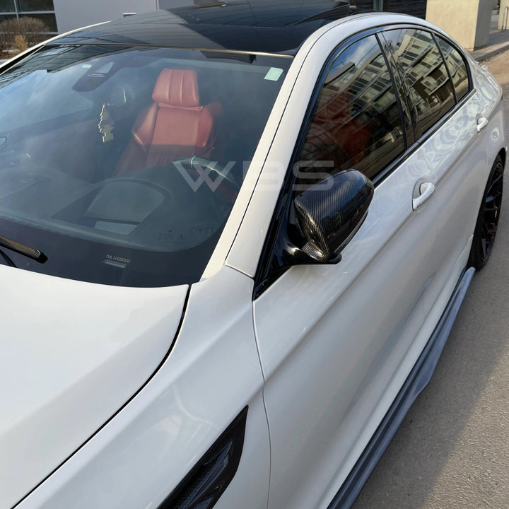 BMW M5 F10 GENUINE CARBON FIBER MIRROR CAPS OEM REPLACEMENT