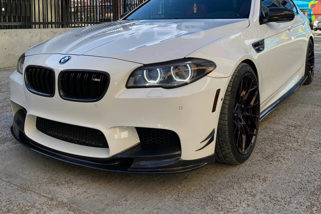 BMW F10 M5 FRONT LIP 3D STYLE GENUINE CARBON FIBER