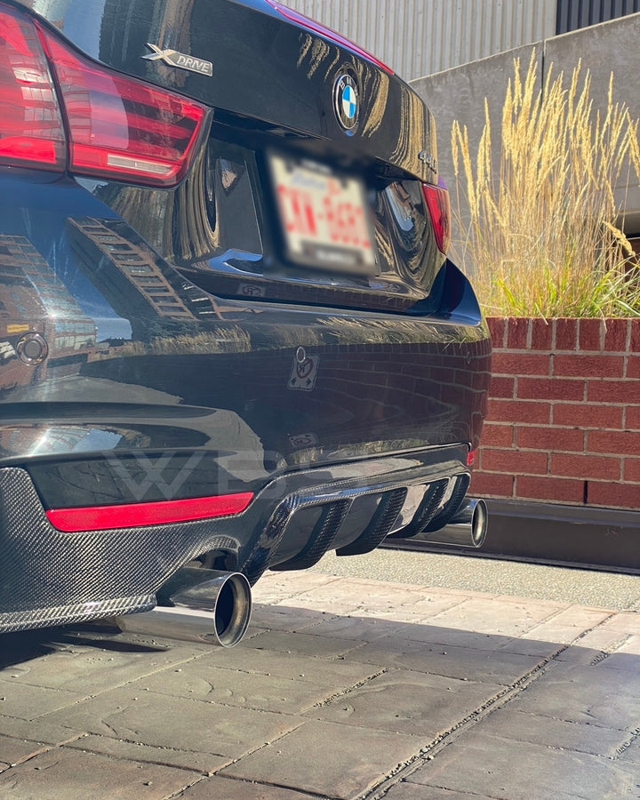 BMW 4 SERIES F3X M PERFORMANCE DIFFUSER GENUINE CARBON FIBER
