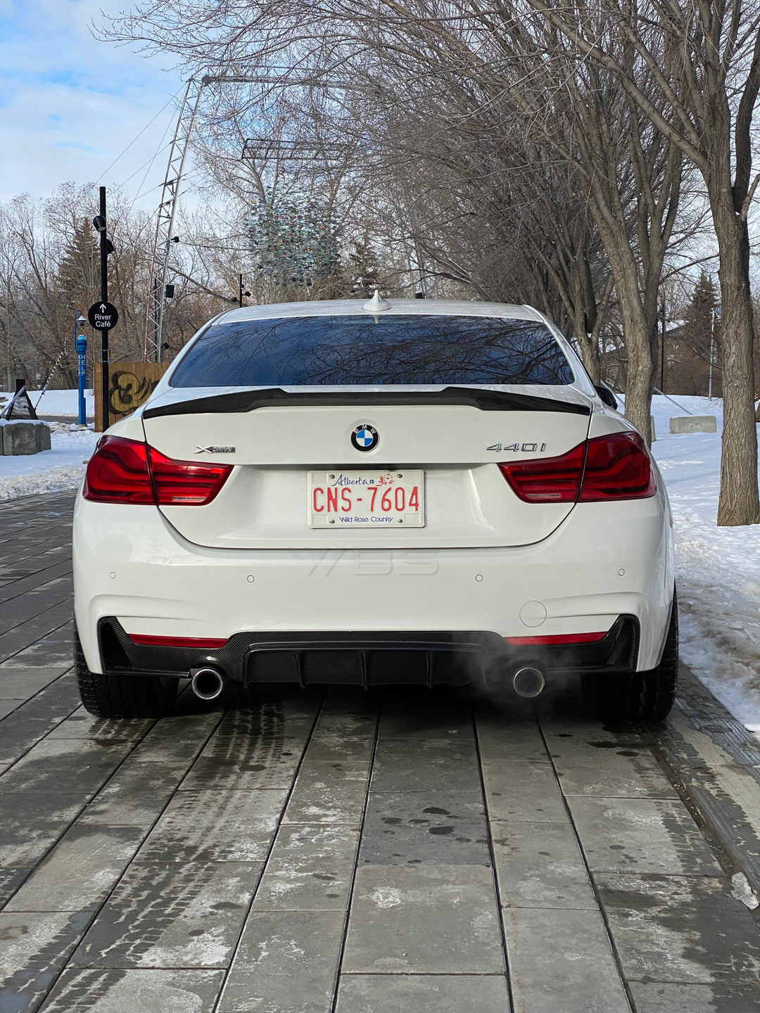 BMW 4 SERIES F3X M PERFORMANCE DIFFUSER GENUINE CARBON FIBER