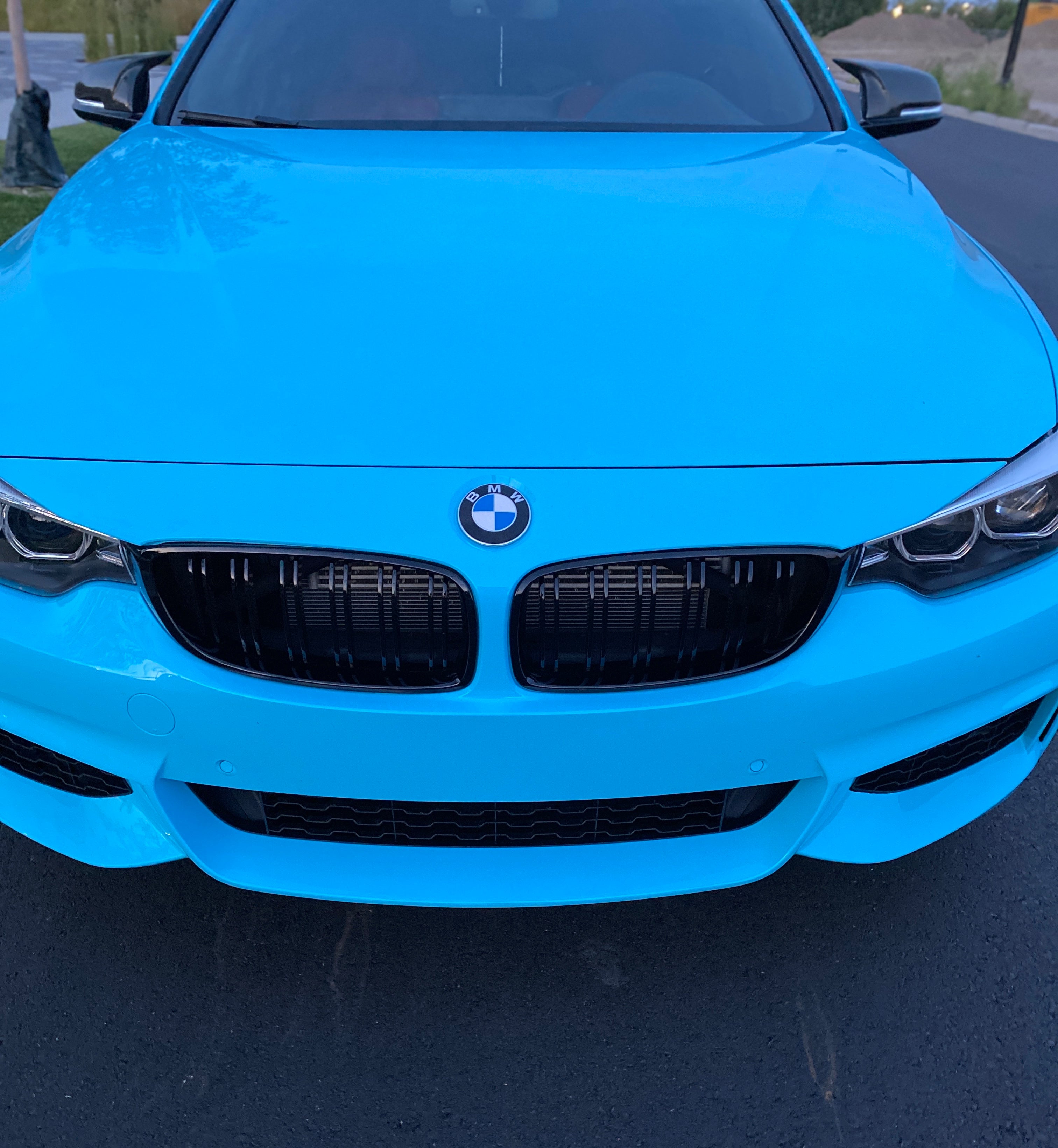 Passend Für BMW 4er F32 F33 F36 F82 Front Grill Doppelsteg Glanz Schwarz