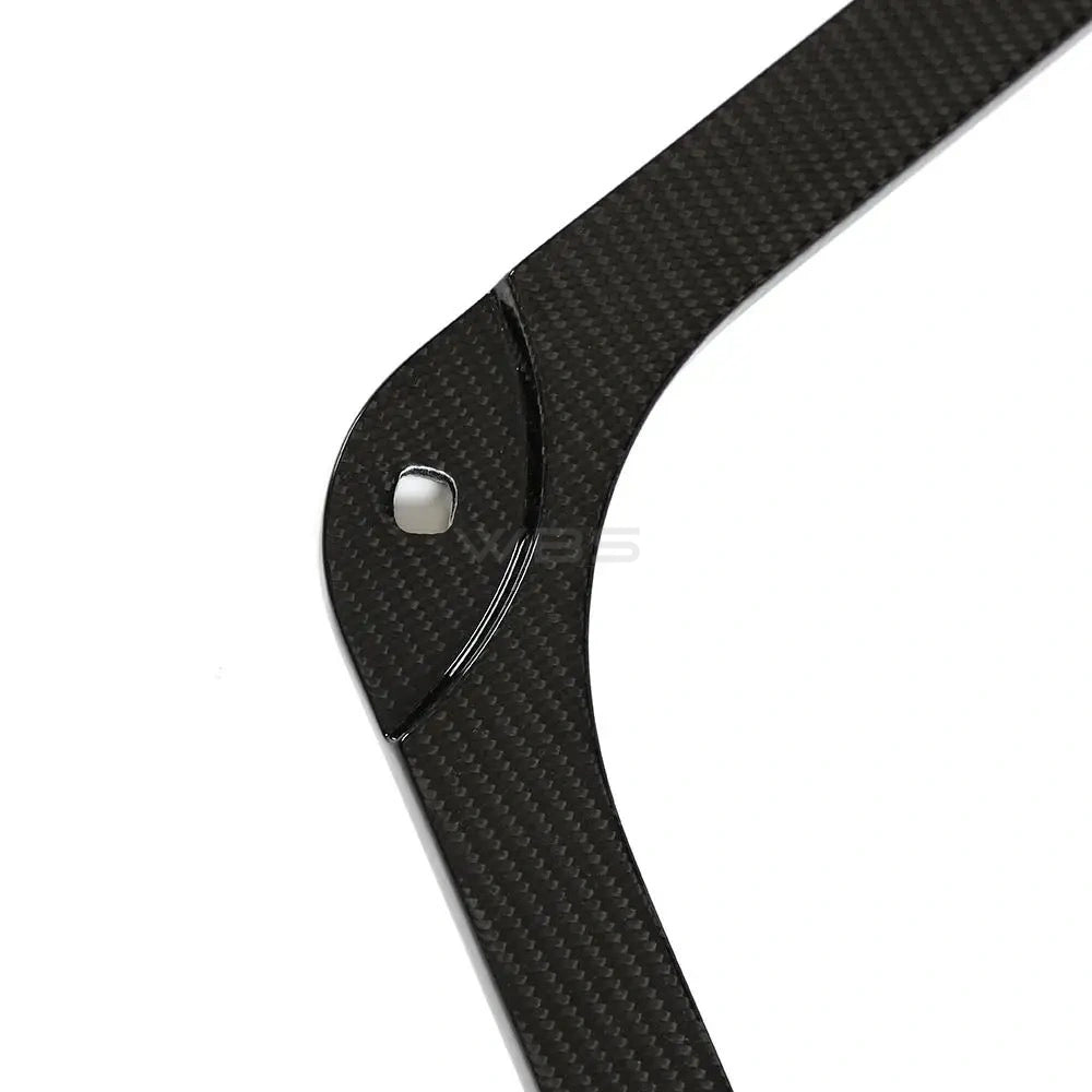 BMW G8X M3 - M4 ENGINE STRUT BRACE BAR DRY CARBON FIBER WITH RED STRIPE ACCENT