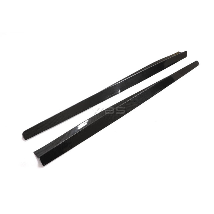 BMW F91 F92 M8 SIDE SKIRTS EXTENSIONS GENUINE CARBON FIBER