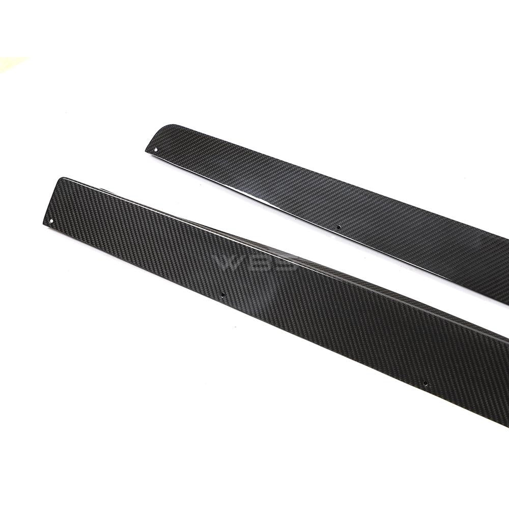 BMW F91 F92 M8 SIDE SKIRTS EXTENSIONS GENUINE CARBON FIBER