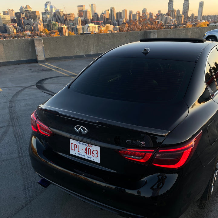 INFINITI Q50 PSM TRUNK SPOILER GENUINE CARBON FIBER