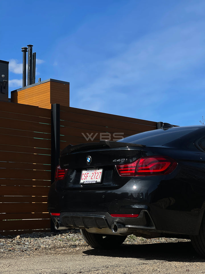 BMW 4 SERIES M4 STYLE TRUNK SPOILER GENUINE CARBON FIBER F32 F33 F36