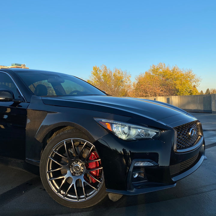 INFINITI Q50 VENTED FENDERS GENUINE CARBON FIBER ADF-V1 STYLE