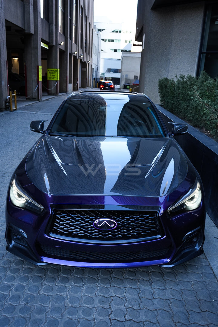 INFINITI Q50 SV STYLE GENUINE CARBON FIBER HOOD