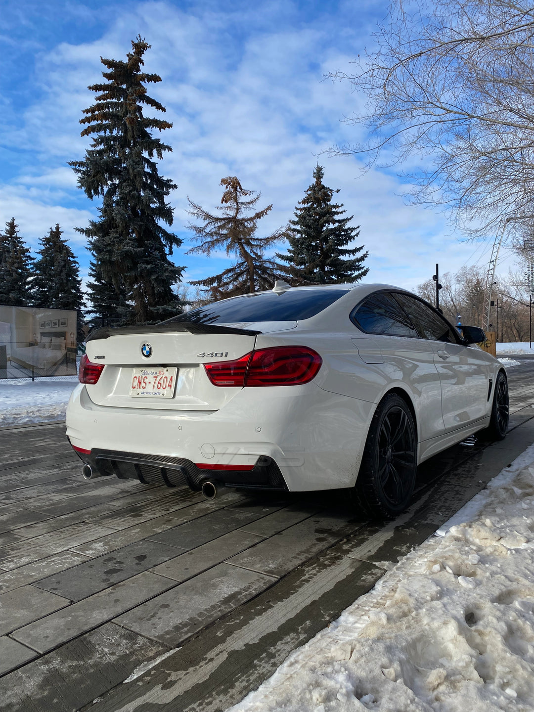 BMW 4 SERIES F3X M PERFORMANCE DIFFUSER GENUINE CARBON FIBER