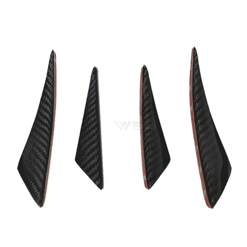 BMW F3X 4 SERIES FRONT BUMPER CANARDS GENUINE CARBON FIBER