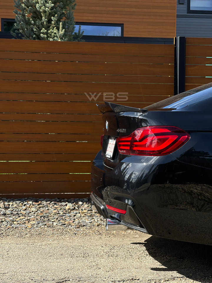 BMW 4 SERIES M4 STYLE TRUNK SPOILER GENUINE CARBON FIBER F32 F33 F36
