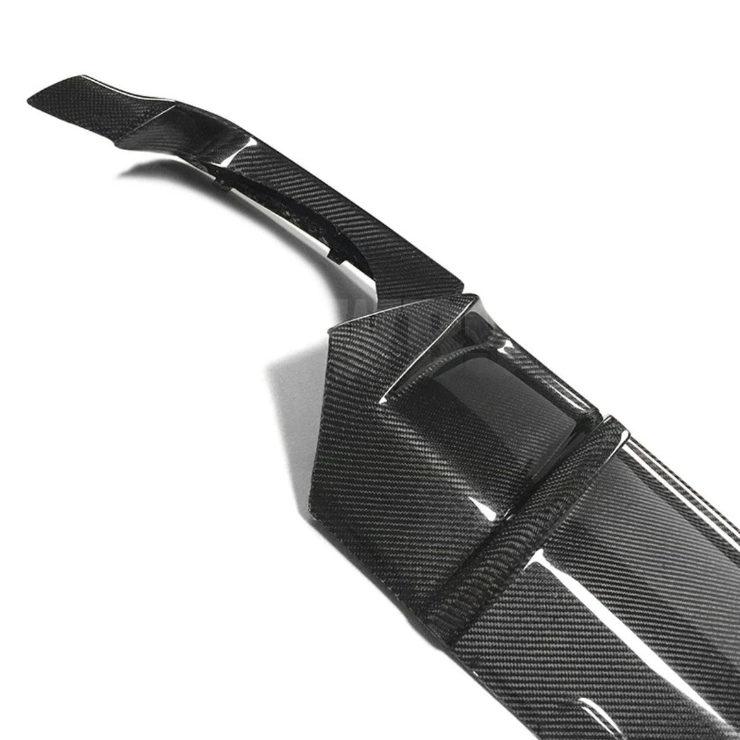 BMW F10 5 SERIES REAR DIFFUSER GENUINE CF DTM STYLE/ DIGITAL LED LIGHT DESIGN