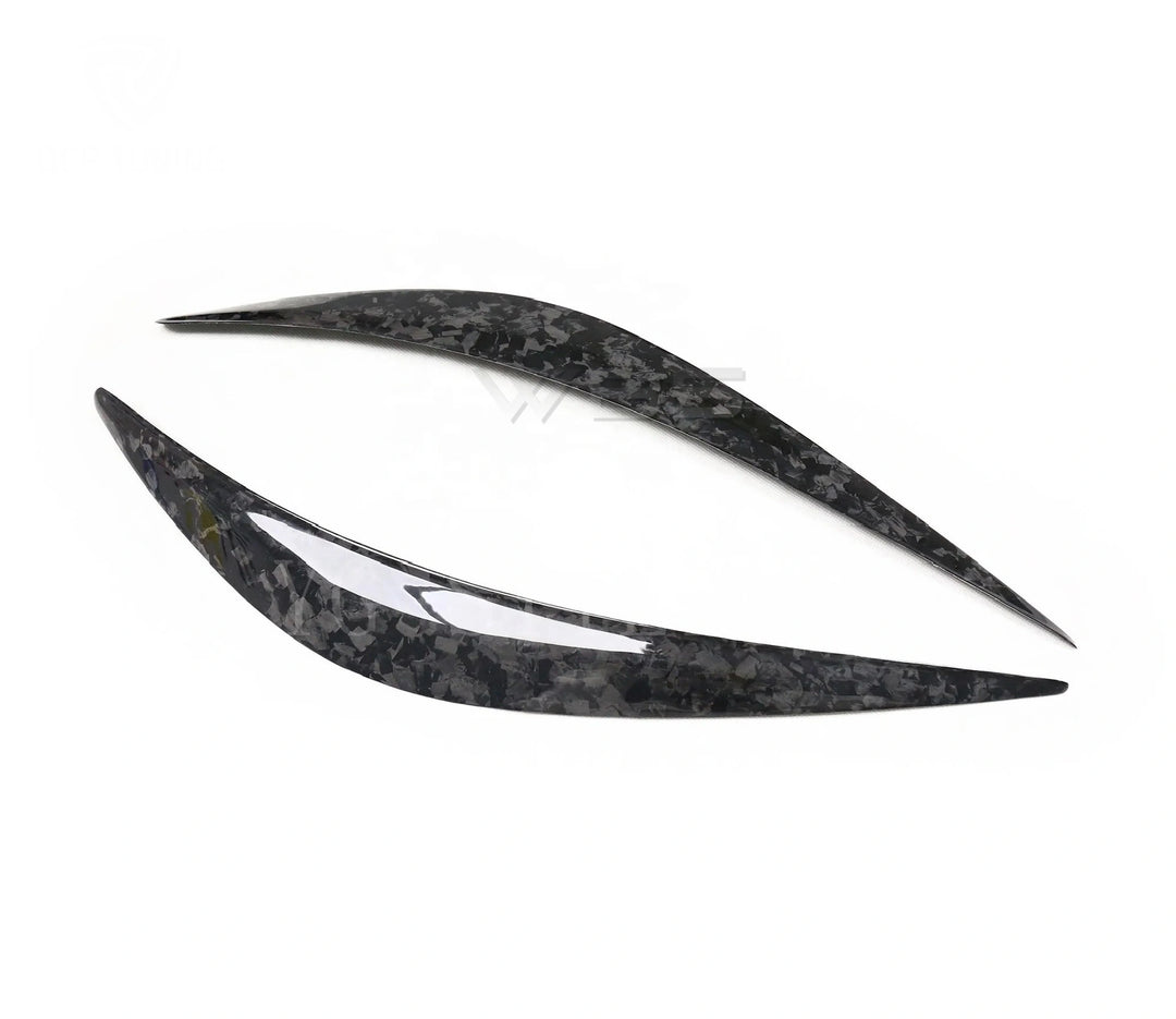 INFINITI Q50 HEADLIGHT EYEBROWS TRIM GENUINE CARBON FIBER