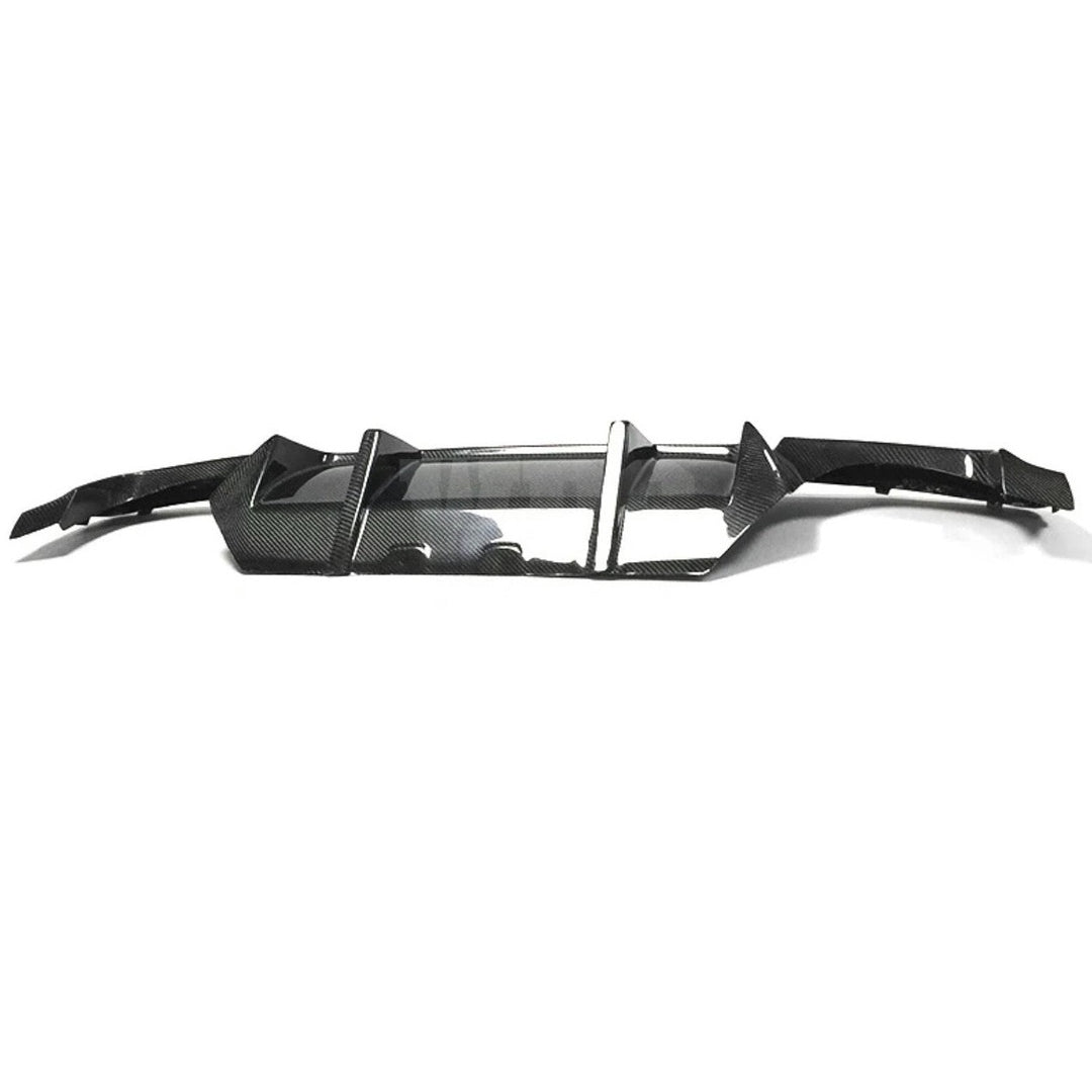 BMW F10 5 SERIES REAR DIFFUSER GENUINE CF DTM STYLE/ DIGITAL LED LIGHT DESIGN
