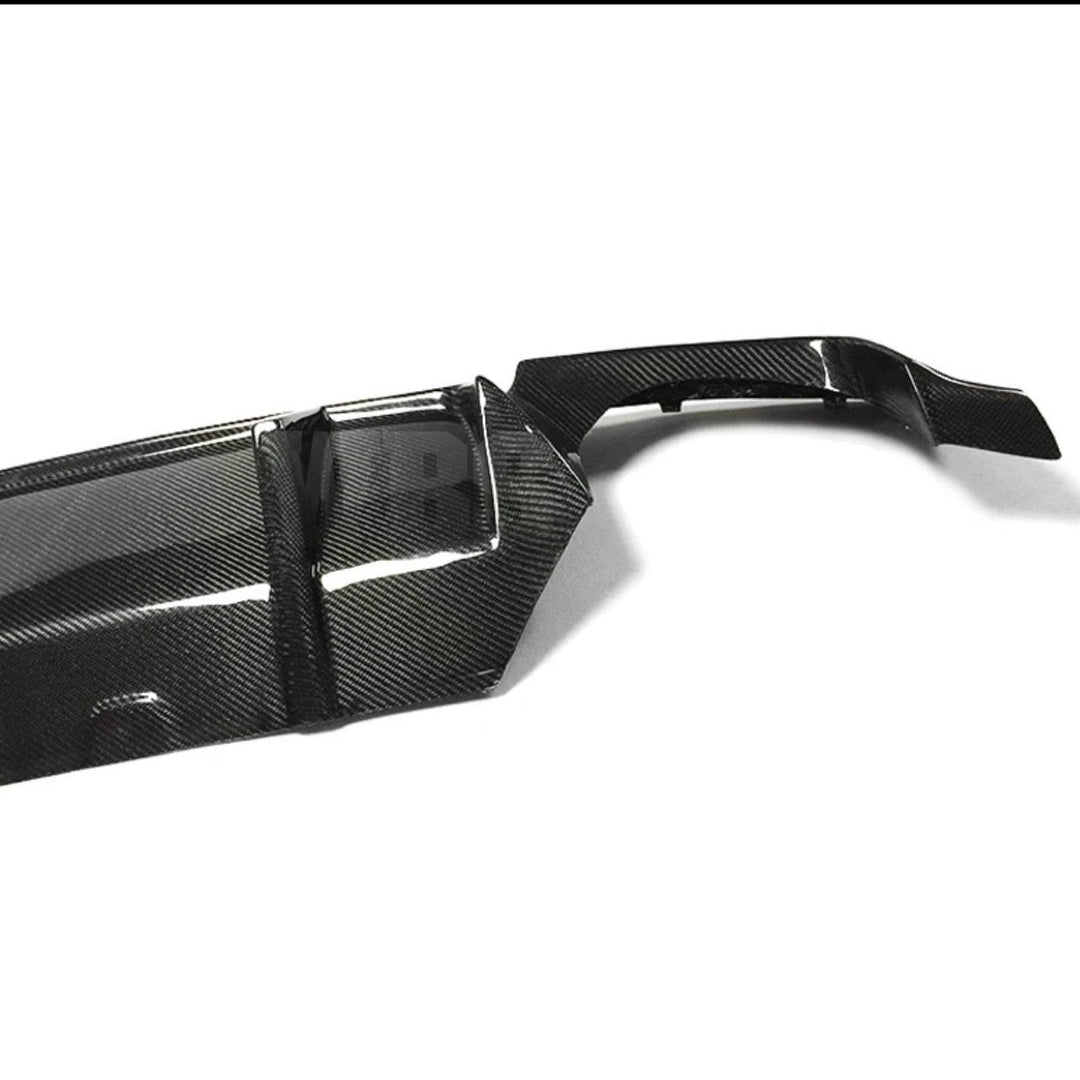 BMW F10 5 SERIES REAR DIFFUSER GENUINE CF DTM STYLE/ DIGITAL LED LIGHT DESIGN