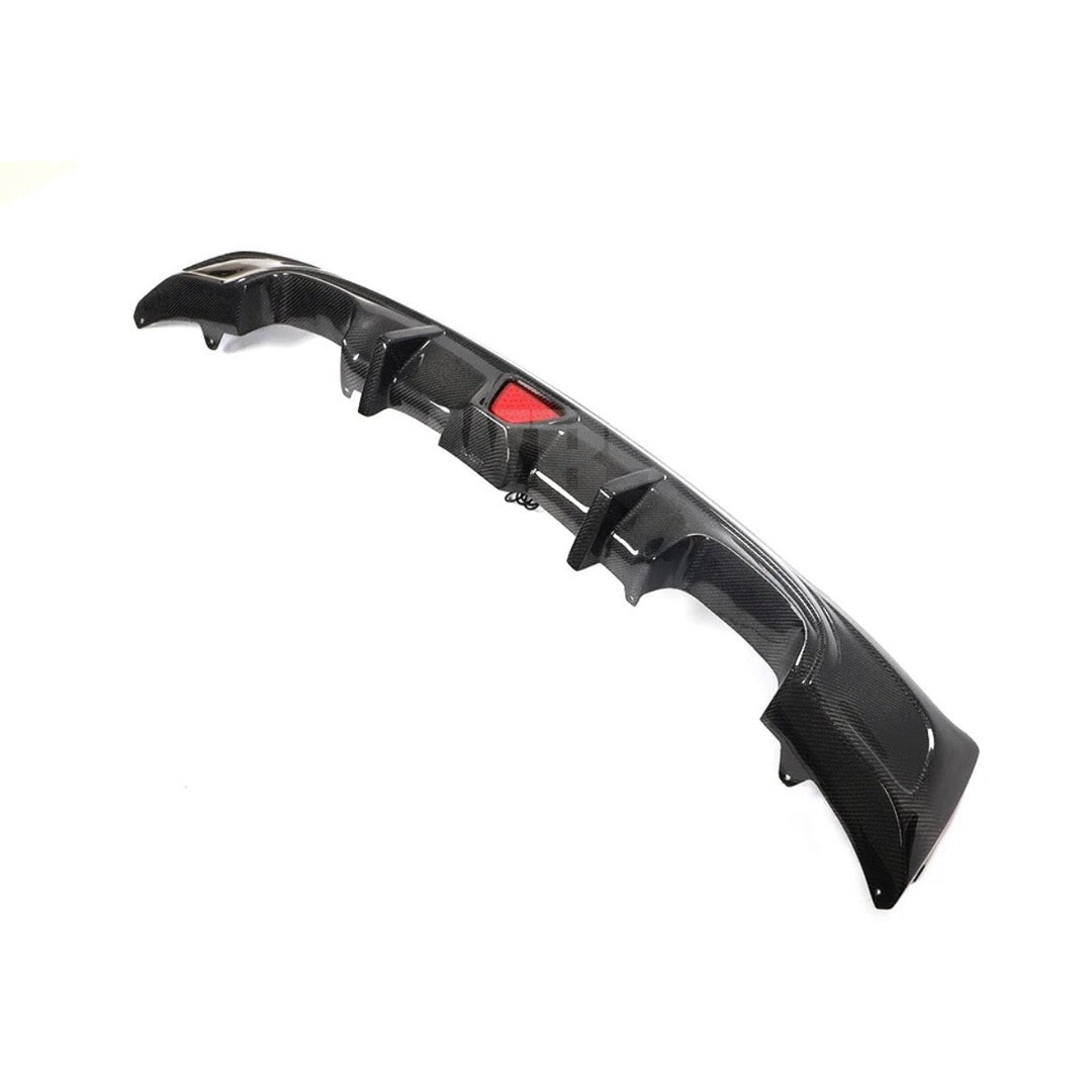 BMW F22 F23 GENUINE CF REAR DIFFUSER 3RD DIGITAL LED BRAKE LIGHT STYLE