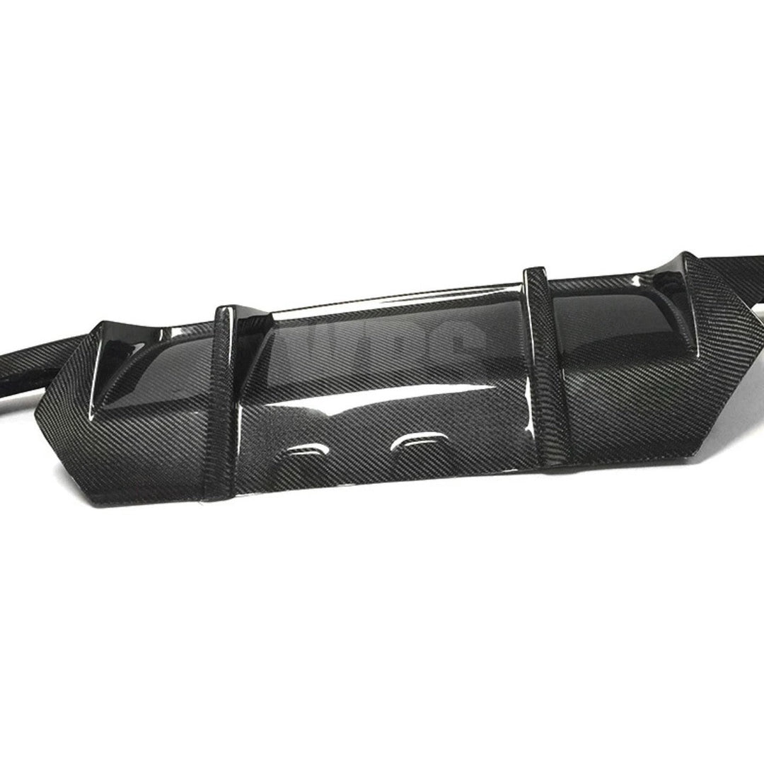 BMW F10 5 SERIES REAR DIFFUSER GENUINE CF DTM STYLE/ DIGITAL LED LIGHT DESIGN