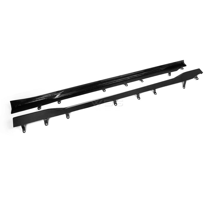 BMW G87 M2 GTX SIDE SKIRTS GENUINE DRY CARBON FIBER