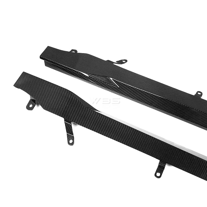 BMW G87 M2 GTX SIDE SKIRTS GENUINE DRY CARBON FIBER