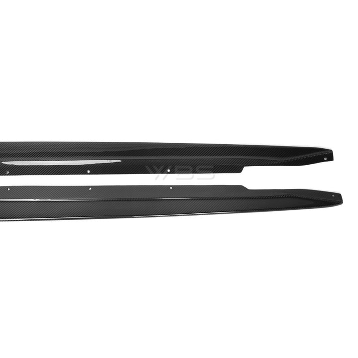 BMW G8X M3 M4 SK1 STYLE SIDE SKIRTS GENUINE DRY CARBON FIBER