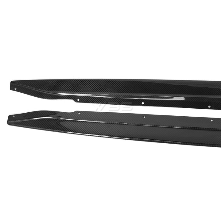 BMW G8X M3 M4 SK1 STYLE SIDE SKIRTS GENUINE DRY CARBON FIBER