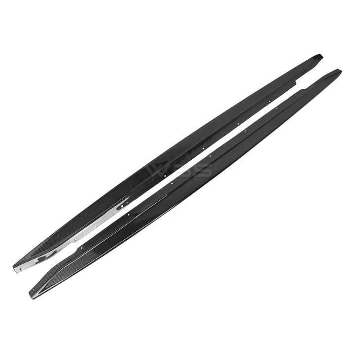 BMW G8X M3 M4 SK1 STYLE SIDE SKIRTS GENUINE DRY CARBON FIBER