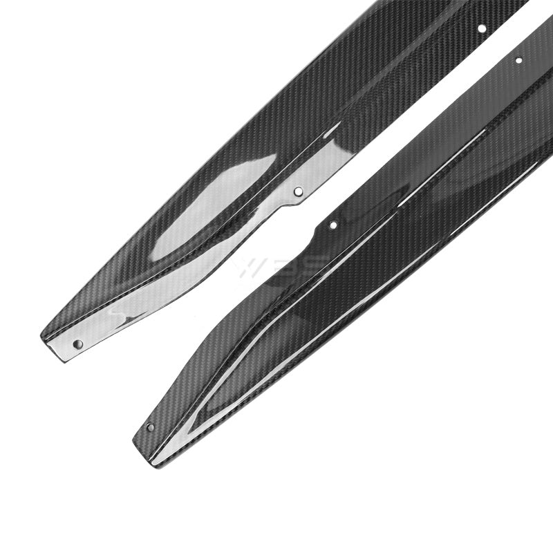 BMW G8X M3 M4 SK1 STYLE SIDE SKIRTS GENUINE DRY CARBON FIBER