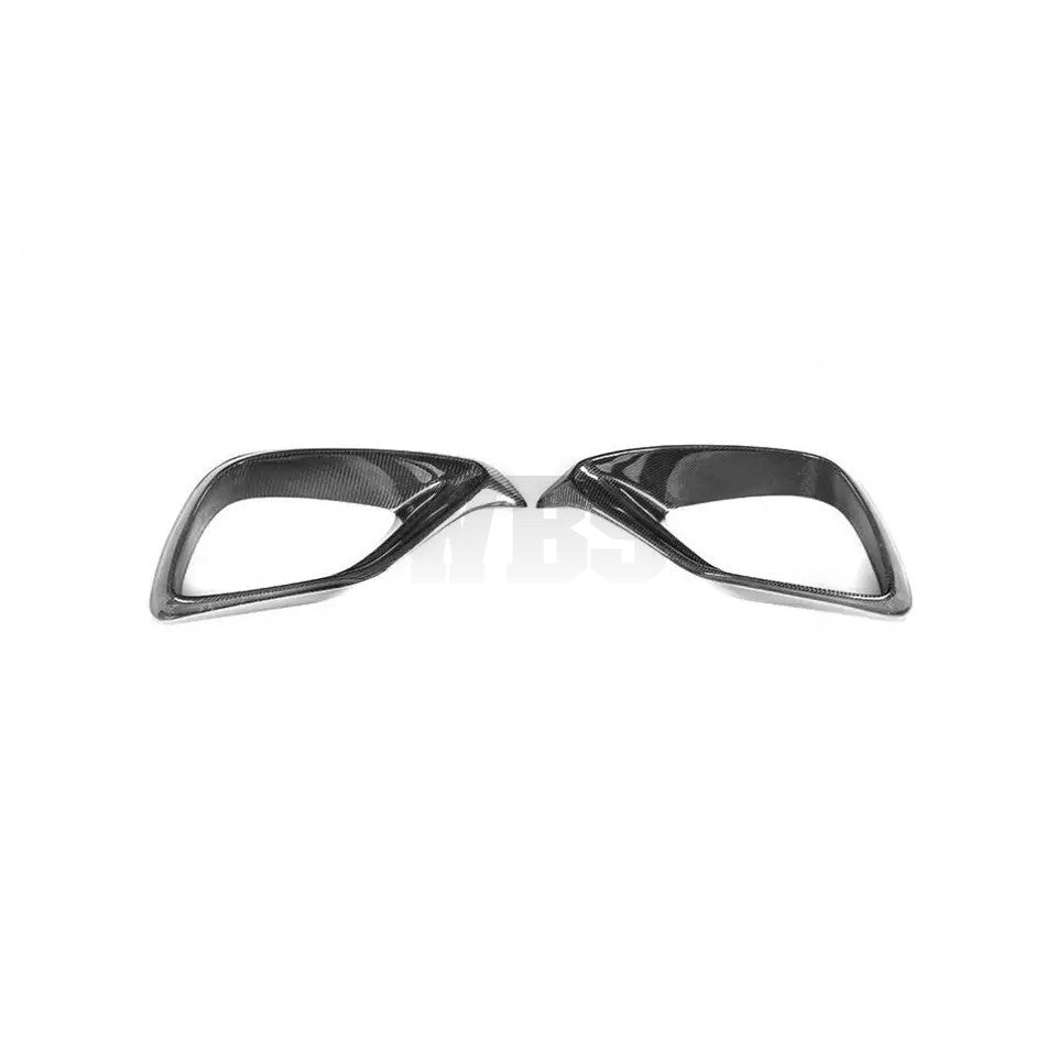 MERCEDES W213 E63 FRONT BUMPER VENT TRIMS GENUINE CARBON FIBER