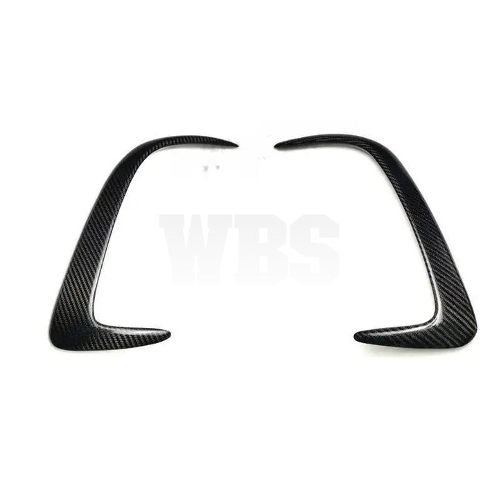 MERCEDES W117 CLA45 FRONT BUMPER VENT CANARDS GENUINE CARBON FIBER