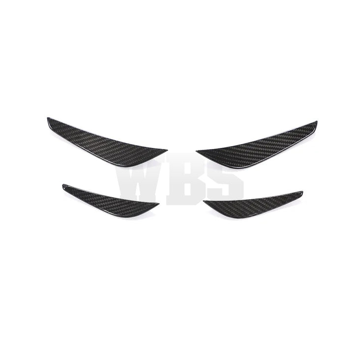BMW 8 SERIES G14/G15/G16 FRONT BUMPER CANARDS 3D GENUINE CARBON FIBER