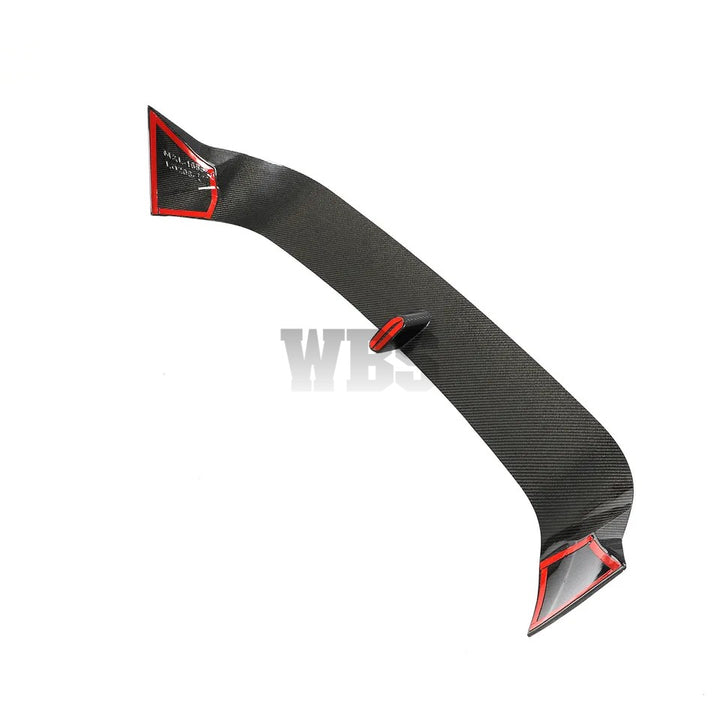 VOLKSWAGEN GOLF R/ GTI MK8 REAR ROOF SPOILER L-STYLE, CARBON FIBER MATERIAL