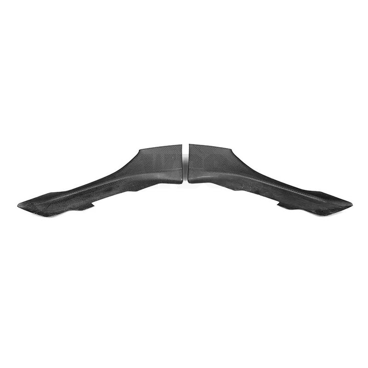 BMW G14 G15 G16 8-SERIES FRONT BUMPER SPLITTERS, GENUINE CARBON FIBER