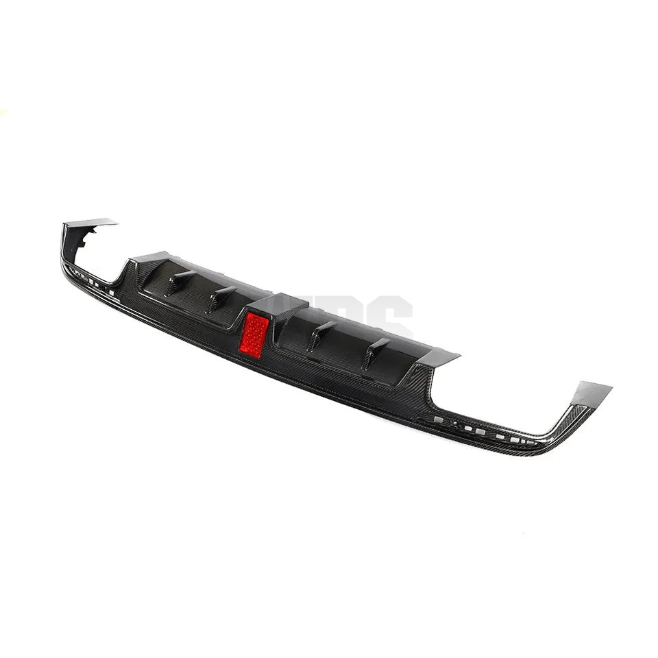 MERCEDES W222 S63/ S CLASS DIFFUSER WITH LED 3RD BRAKE LIGHT GENUINE CF
