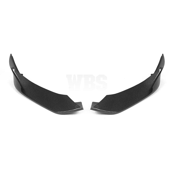 BMW G14 G15 G16 8-SERIES FRONT BUMPER SPLITTERS, GENUINE CARBON FIBER