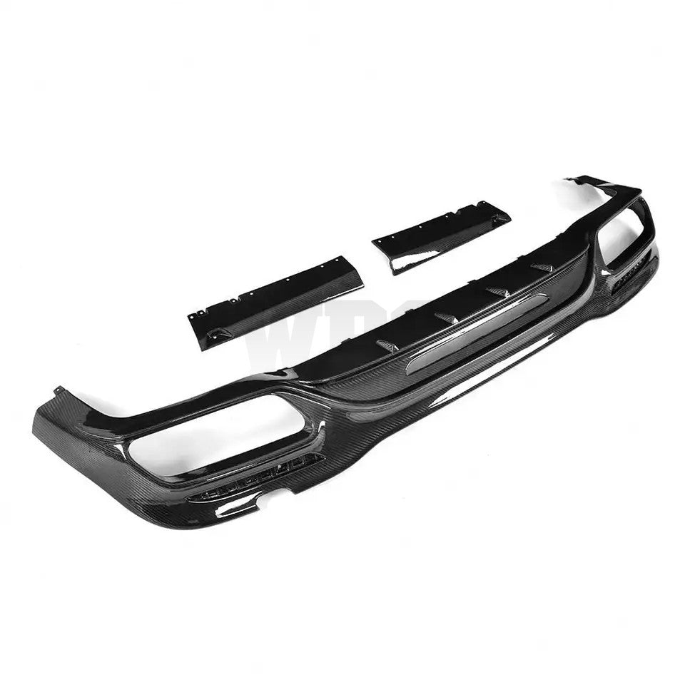 MERCEDES W222 S63 REAR BUMPER DIFFUSER GENUINE CARBON FIBER