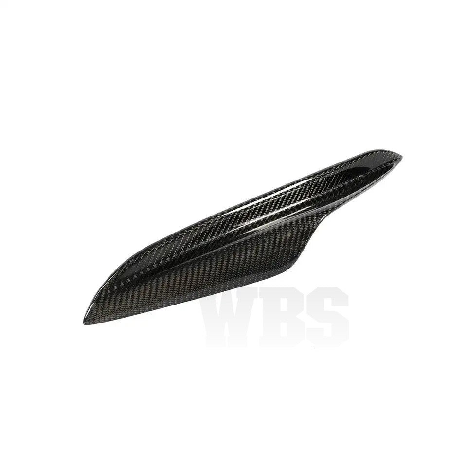 BMW E9X M3 FRONT BUMPER CANARDS GENUINE CF GT3 STYLE