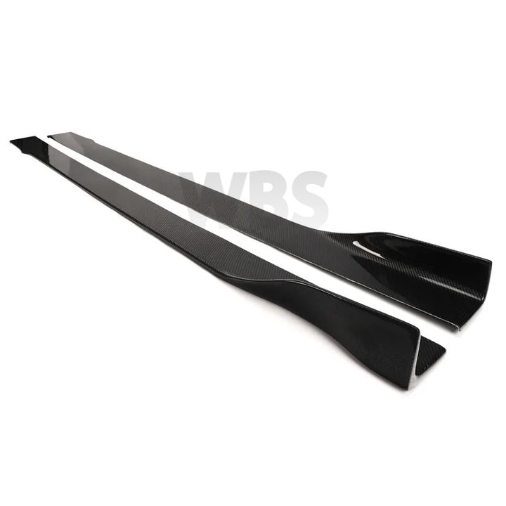 AUDI S-LINE A6/S6/A7/S7/RS7 SIDE SKIRT EXTENSIONS WBS STYLE, GENUINE 3D CF MATERIAL