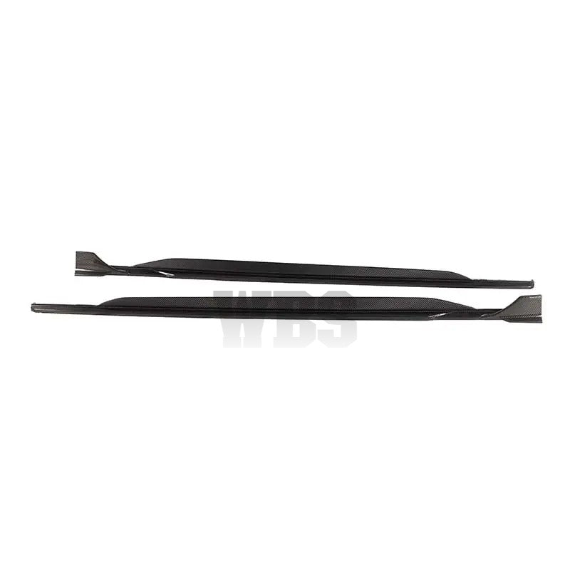 AUDI RS6/RS7 C8 SIDE SKIRT EXTENSIONS WBS DESIGN, GENUINE CARBON FIBER MATERIAL