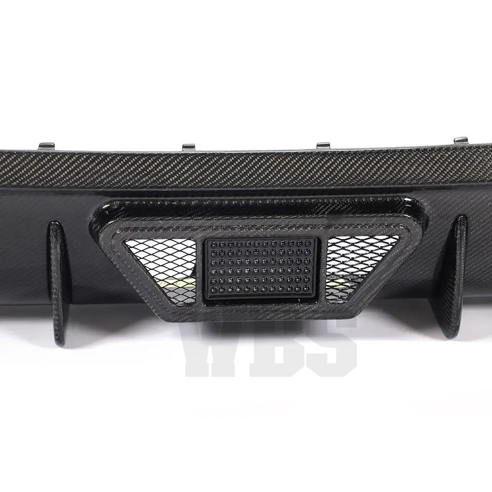 BMW G14 G15 G16 8-SERIES GENUINE CF FULL REAR DIFFUSER, 3RD BRAKE DIGITAL LED STYLE