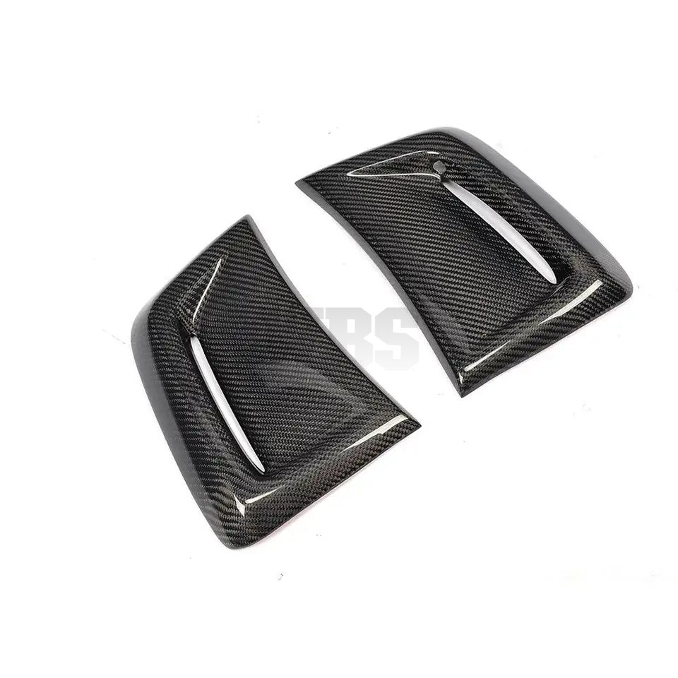 MERCEDES W204 C63 FRONT VENT COVERS GENUINE CARBON FIBER
