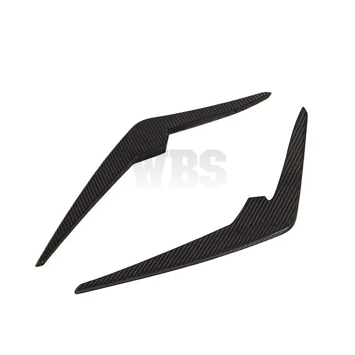 AUDI RS6 RS7 C8 WBS STYLE FRONT BUMPER CANARD, 4K GENUINE CARBON FIBER